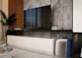 do modern living room design with 3d rendering